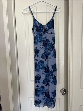 Almost Famous Floral Midi Slip Dress
